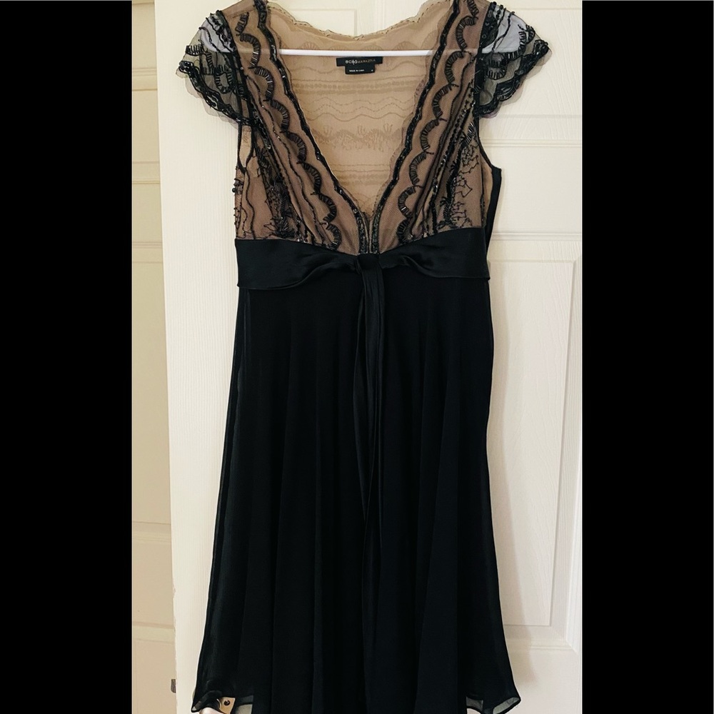 Vintage beaded illusion dress